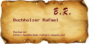 Buchholzer Rafael névjegykártya